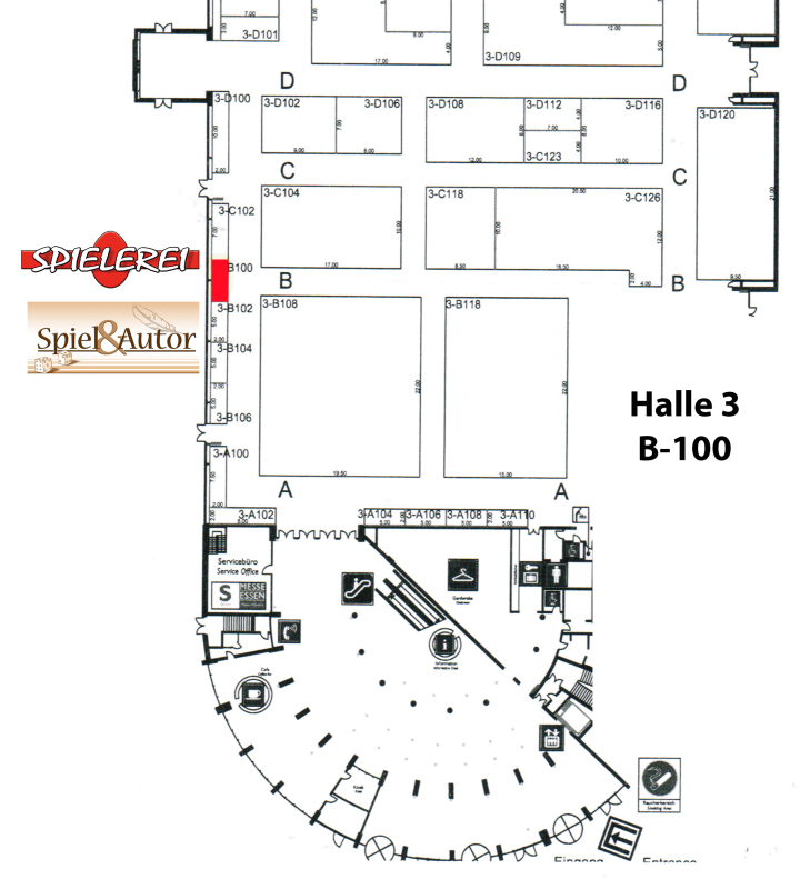 Hallenplan Spiel Essen 2013 Spielerei Stand